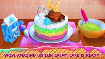 Unicorn Ice Cream Cake Maker : Sweet Dessert Shop 海报