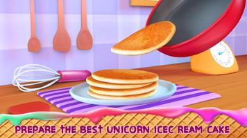 Unicorn Ice Cream Cake Maker : Sweet Dessert Shop captura de pantalla 3