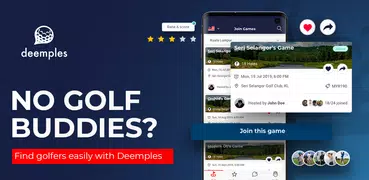 Deemples - Find Golf Buddies