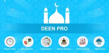 Deen Pro - Horas de Oração, Azan, Alcorão, Qibla