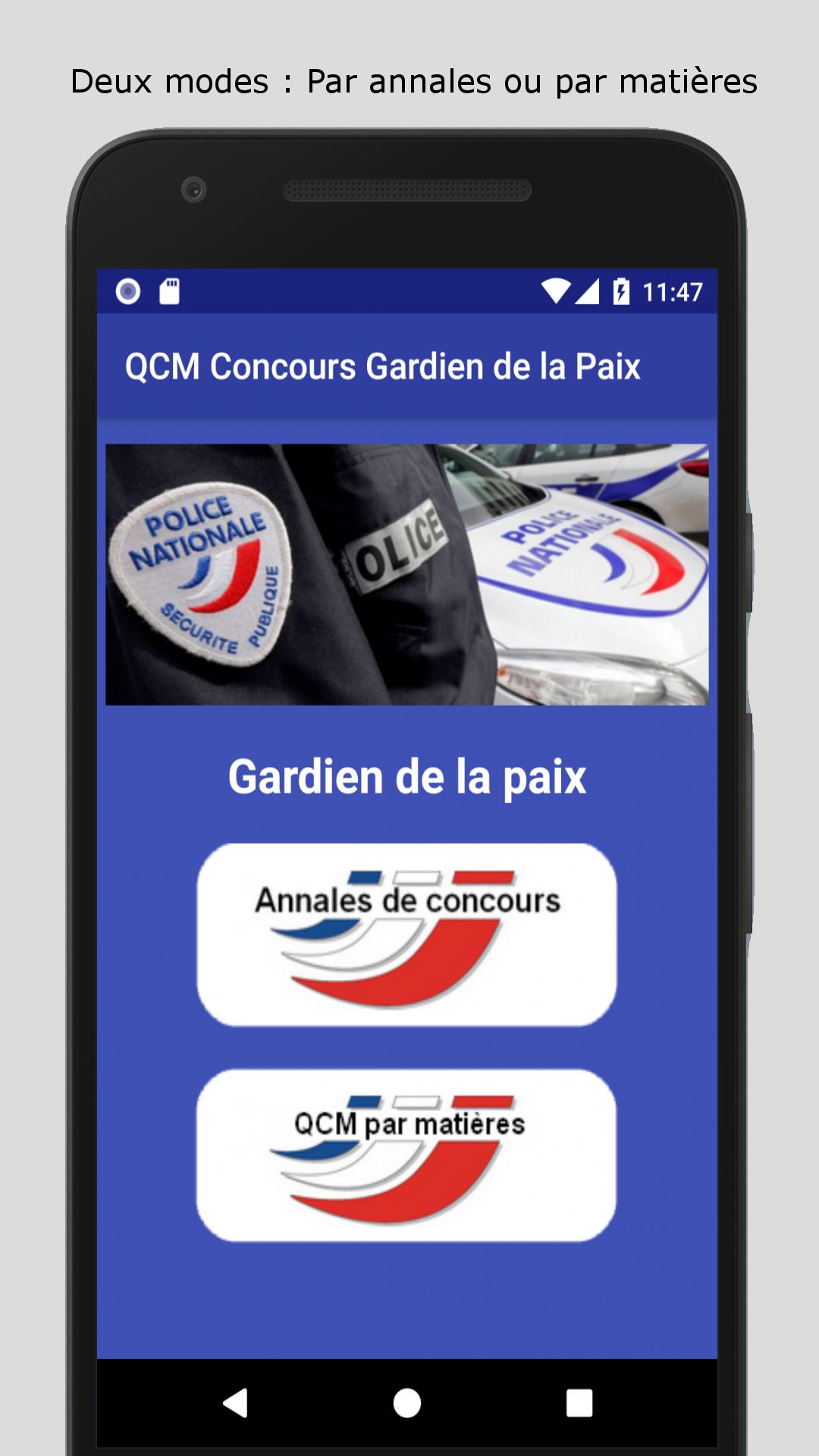 Qcm Concours Gardien De La Paix Última Versão de QCM Concours Gardien de la Paix 2.2 para Android