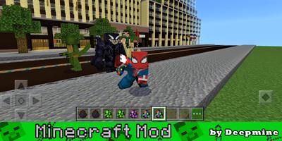 Spider-Man Minecraft Mod पोस्टर