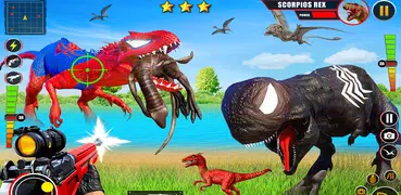 Superhero Dino Hunter 3D Guns