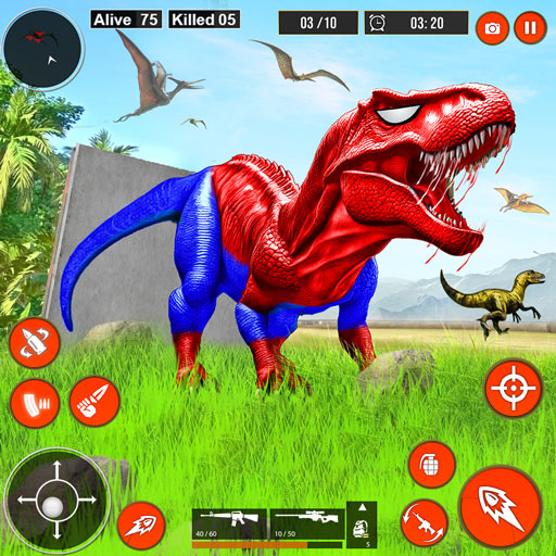 Superhero Dino Hunter 3D Guns