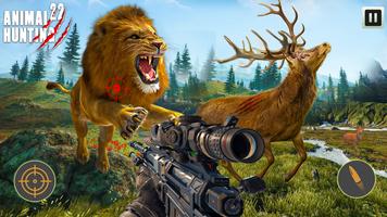 Cerf Chasse Simulateur Jeux Affiche