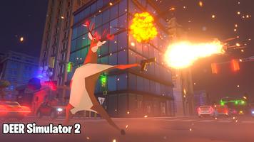 Deer Simulator 2 Game - Hero Gangster Crime City اسکرین شاٹ 1