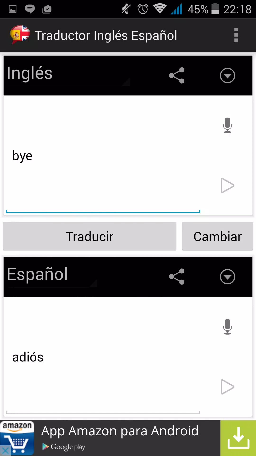 Descarga de APK de Traductor inglés español para Android