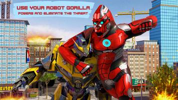 Police Gorilla Robot Hero Transform: City Rampage Poster
