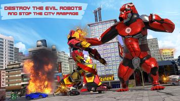 Robot Gorilla City Smasher – Robot Transform Game تصوير الشاشة 2