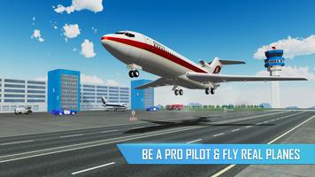 Real Airplane Pilot Flight Simulator Affiche