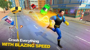 Light Speed Hero City Crime - Superhero Games Affiche