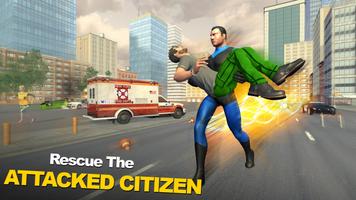Light Speed Hero City Crime - Superhero Games screenshot 1