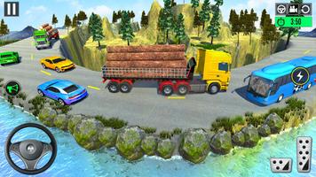 Mountain Logging Truck Transport Driver 2020 capture d'écran 1