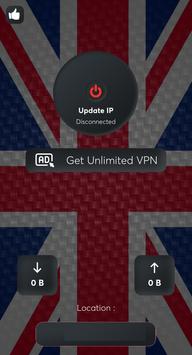 VPN England - Free Fast Unlimited Proxy IP screenshot 1