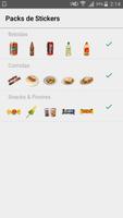 Stickers de comidas y bebidas  پوسٹر