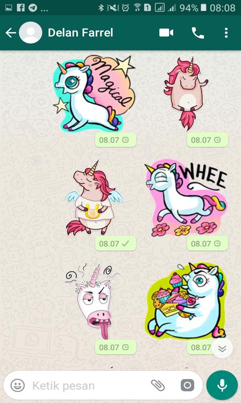 25+ Trend Terbaru Stiker Unicorn Wa