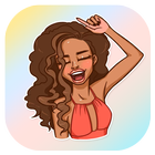 ikon Stickers lindos para Chicas - 