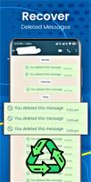 Recover deleted messages : WA poster