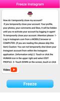Delete Guide for instagram - Deactivate Account capture d'écran 3