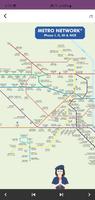 Delhi Metro Map (dmrc) 2022 Affiche