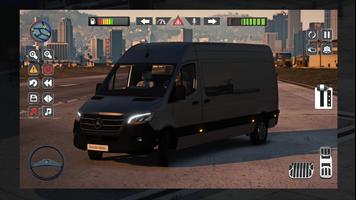 Mercedes Sprinter Car Delivery Affiche