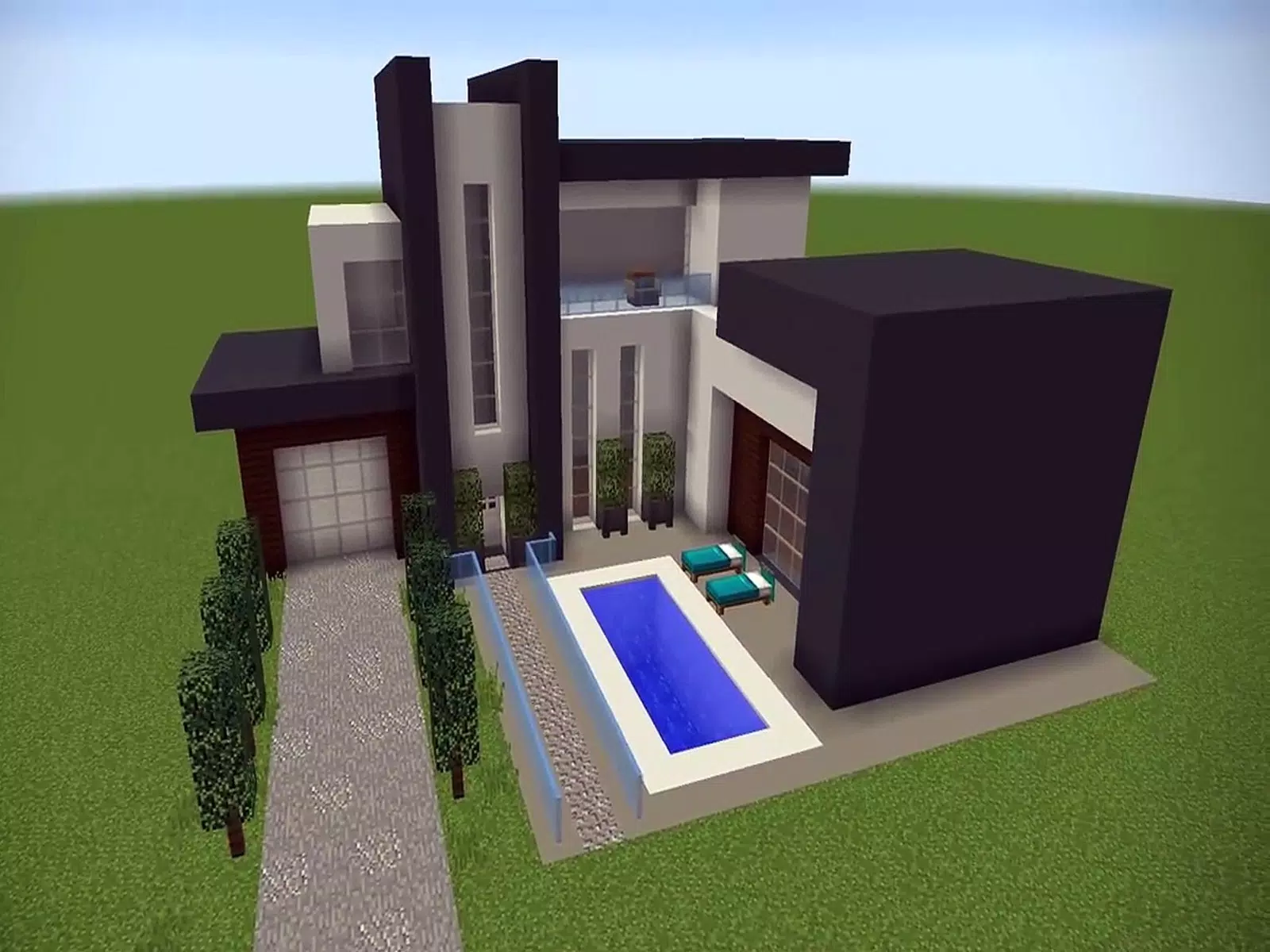 40 melhores ideias e designs de casas do Minecraft para 1.19, minecraft  modern house papel de parede HD