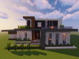 New Modern House For Minecraft Affiche
