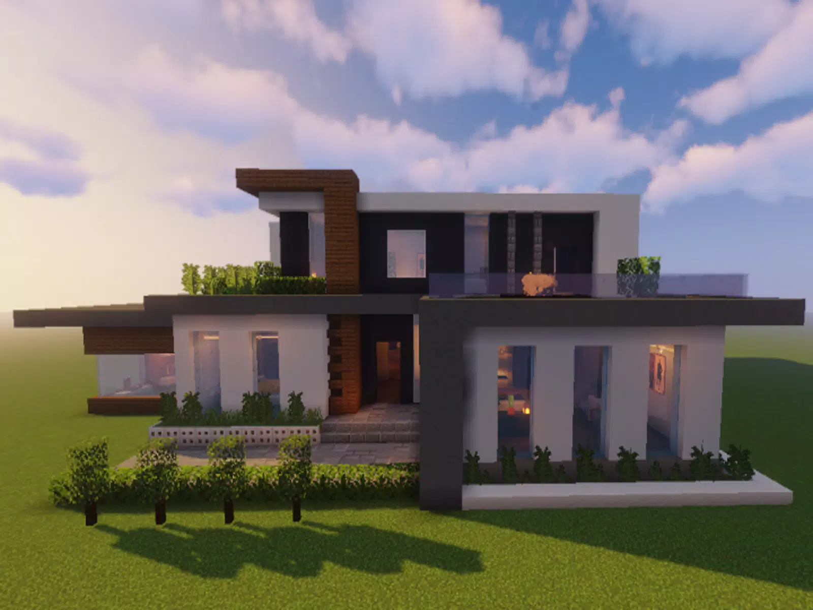 40 melhores ideias e designs de casas do Minecraft para 1.19, minecraft  modern house papel de parede HD