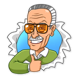 Stickers Stan Lee icon
