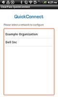 برنامه‌نما Dell ClearPass QuickConnect عکس از صفحه