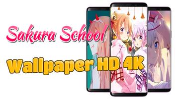 Sakura School Wallpaper HD 4K Plakat