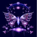 Butterfly Wallpaper Blue