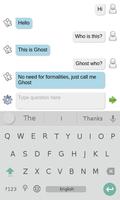 Ghost chat bot الملصق