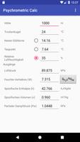 Psychrometrische Calc Plakat