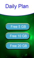 Free 3G 4G Daily 20 GB internet data スクリーンショット 1