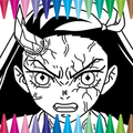 Demon Killer Coloring Book