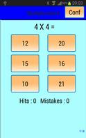 Multiplication tables poster
