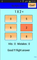 Multiplication tables capture d'écran 2
