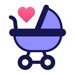 Baby diary feeding timer track icon