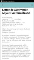 Demande d'Emploi : Exemple captura de pantalla 3