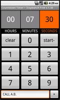 Countdown Timer + Stopwatch Affiche