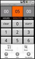 Countdown Timer + Stopwatch capture d'écran 2