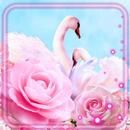 Swans and Roses Live Walpaper APK