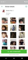 Niña Coreana Stickers con movi poster