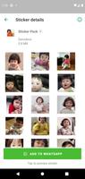 Niña Coreana Stickers con movi screenshot 2