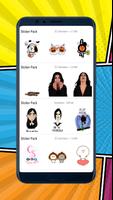 Stickers de Halloween con movi poster