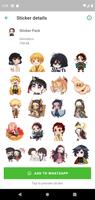 Tanjiro Kamado KNY Stickers Wh تصوير الشاشة 3