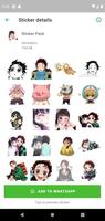 Tanjiro Kamado KNY Stickers Wh الملصق