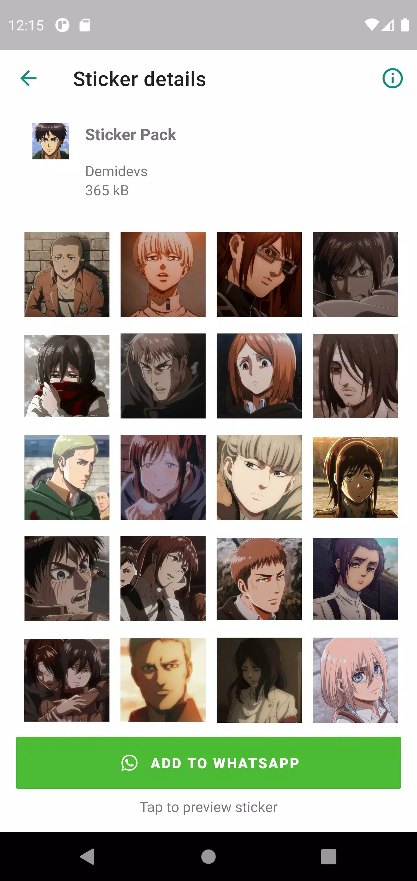 Shingeki No K anime stickers APK for Android Download