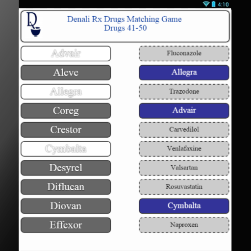 Top 200 Drug Touch Matching Ga